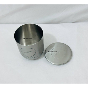 Handcrafted Stainless Steel Hammered Candle Jar Custom Logo Empty Metal Scented Candle Vessel Heat-Resistant <b>Polished</b> Silver - Product Image 5