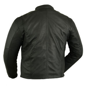 Chaqueta de Cuero Genuino para Hombre, Estilo Motero, Ajustada, para Invierno, Chaqueta de Motociclista, Venta al Por Mayor - Product Image 5
