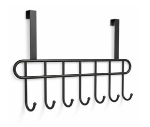 Perchero de pared de madera con 6 ganchos, diseño minimalista para almacenamiento de ropa, uso en entrada o dormitorio, gancho para abrigos de madera maciza - Product Image 5