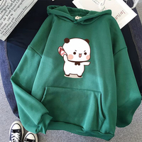 Nouveaux sweats à capuche de qualité pour femmes, sweats à capuche à motif dessin animé Bubu et Dudu, sweats à capuche Kawaii Harajuku unisexe avec logo personnalisé