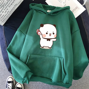 Nouveaux sweats à capuche de qualité pour femmes, sweats à capuche à motif dessin animé Bubu et Dudu, sweats à capuche Kawaii Harajuku unisexe avec logo personnalisé - Product Image 4
