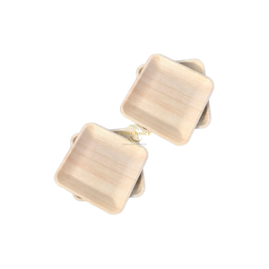 Natural Palm Leaf <b>Plates</b> Eco Friendly Biodegradable <b>Disposable</b> Camping Dinnerware Set 150 Count for Catering Vietchoice - Product Image 4