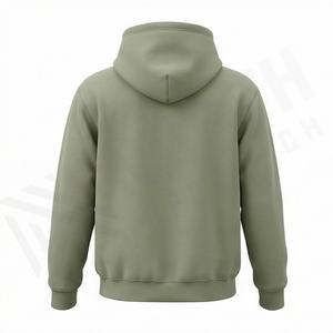 Sudadera con Capucha Personalizada para Hombre, Tejido Grueso, Lavado Ácido, Felpa Francesa, Remaches, 100% Algodón, Transpirable, Invierno, OEM, Nueva Moda Urbana, Color Sólido - Product Image 2