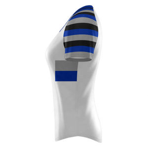 Camiseta de Béisbol Personalizable de Dos Botones, 100% Poliéster, Transpirable, con Estampado por Transferencia de Calor, Uniforme Unisex para Adultos, Cuello en V - Product Image 3