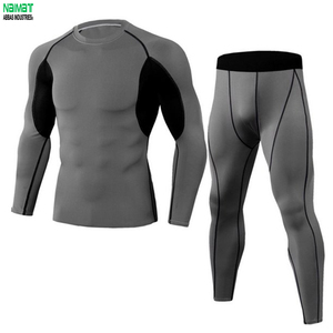 Winter Base <b>Layer</b> Set Compression <b>Top</b> And Tight Pants Sportswear For Jogging Bodybuilding Weightlifting Fitness Gear - Product Image 2