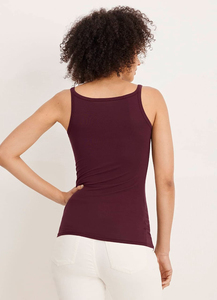 Organic Cotton Basic <b>Women</b> Tank <b>Top</b> Everyday Wear Sleeveless <b>Vest</b> High Neck Halter <b>Women</b> Tank <b>Top</b> Form-Fitting Stretch Ribbed - Product Image 4