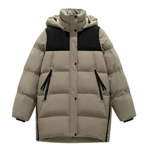 Chaquetas Acolchadas Desmontables de Invierno con Estampado Personalizado OEM para Hombre, Abrigos Acolchados Cálidos y Resistentes al Viento con Cierre de Cremallera y Relleno de Poliéster - Product Image 3