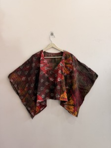 Women's Bohemian <b>Patchwork</b> Blouse Sleeveless O-Neck Loose Fit Batik Print Cotton Viscose Top All Seasons Eco-Friendly - Product Image 1