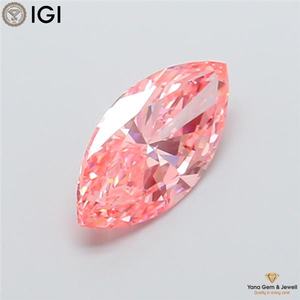 Diamante Cultivado en Laboratorio CVD con Certificado IGI, Corte Marquesa de 3.00 Quilates, Claridad VS2, Color Rosa Intenso, para Diseño de Anillos de Lujo - Product Image 5