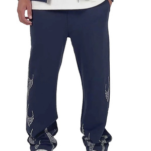 ชุดวอร์มแฟชั่นสำหรับผู้ชายชุดวอร์มประดับพลอยเทียมสำหรับกลางแจ้งฤดูหนาว - Product Image 2