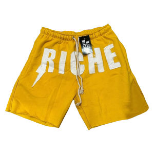 Shorts mi-longs en molleton de coton personnalisés pour hommes - Séchage rapide, respirants, écologiques, 240g, sérigraphie, cordon de serrage, broderie, décontractés, personnalisables - Product Image 1