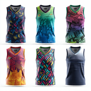 100% Polyester Sublimation Football Singlet Tops Lightweight Training Printed Football Vest V-Neck Sublimated Jersey - Product Image 1