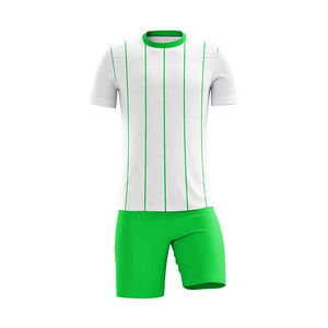 Ensemble d'uniformes de football sur mesure de haute qualité pour hommes, maillot à manches courtes et short en polyester, personnalisable avec nom, OEM disponible, pour adultes - Product Image 1