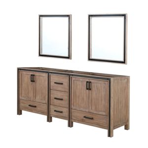 Rustic Barnwood Double <b>Bath</b> Vanity 80 In. Wide X 22 In. Deep 30 In. <b>Mirrors</b> Bathroom Vanities - Product Image 4