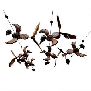 Animal Wood <b>Wind</b> <b>Chime</b> 100% Natural Material Handmade Carved Traditional Modern Style Animal Design Made Gifts Souvenirs - Product Image 4