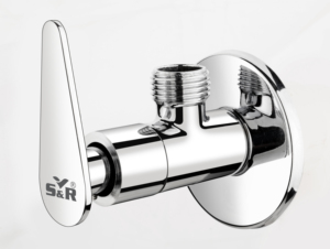 Robinet d'angle mural en laiton chromé de qualité supérieure pour salle de bain, vanne de contrôle d'eau robuste et durable pour plomberie - Product Image 2