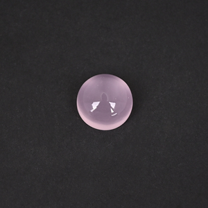 Quartz rose naturel authentique, cabochon rond de 26 carats, pierre précieuse de guérison en vrac pour la fabrication de bijoux - Product Image 2