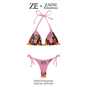 Bikini Premium ZAINI ZI-070 de 240 g/m², 100 % Poliéster, Cintura Alta, Escote Pronunciado, Reversible, Transpirable, Antibacteriano, con Relleno Extraíble - Product Image 1