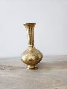 Florero Moderno de Latón y Cobre Sólido Hecho a Mano, Decoración Ecológica para Mesa de Comedor, Oficina, Sala de Estar y Dormitorio - Product Image 4