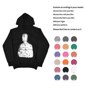 New Custom Logo Design Winter <b>Letter</b> Pattern Streetwear <b>Foam</b> Crewneck for Unisex Men's Pullover Hoodie Sweatshirt - Product Image 5