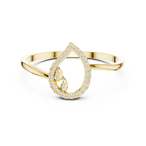 Bijoux de base 10K Double Halo Moissanite Bague Vintage Design Bijoux de fiançailles - Product Image 6