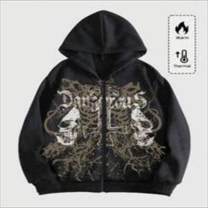 เสื้อฮู้ดดี้โอเวอร์ไซส์ผ้าฝ้ายสำหรับฤดูหนาว ขายส่ง ผู้ชาย พิมพ์ลายสามมิติแบบนูนลายใยแมงมุม แฟชั่นสตรีท ผลิตและจำหน่ายจำนวนมาก - Product Image 1