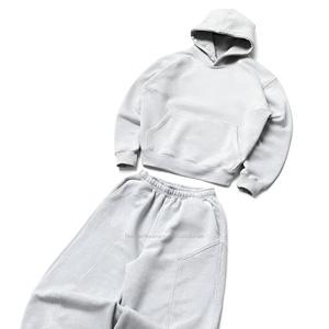Conjunto Deportivo para Hombre de Alta Calidad con Lavado Ácido, Tela Transpirable, Sudadera con Capucha y Pantalones, Tallas Grandes, Venta al Por Mayor OEM - Product Image 1