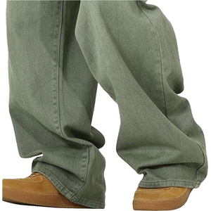 Jean ample et large pour homme, style vintage noir, pantalon en denim décontracté, mode streetwear urbaine - Product Image 6