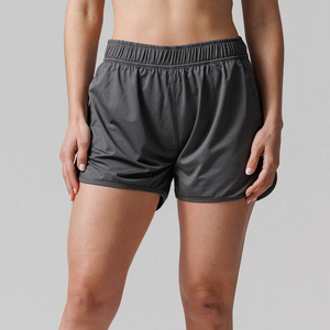 Solid Color Dyed Workout Gym Fitness Sports <b>Shorts</b> Quick Dry Activewear Manufacturer OEM ODM Women's Running <b>Shorts</b> - Product Image 3
