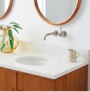 Luxury Villa Resort <b>Bathroom</b> <b>Cabinet</b> Double Basin Solid Teak with Brass Hardware Made to Measure OEM Factory Direct - Product Image 4