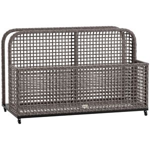 Panier de rangement en jonc de mer gris clair pour utilisation en piscine - Product Image 5