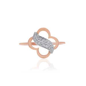 Anillo de oro amarillo macizo con diamante natural radiante de 0.08 quilates, color H-I, corte brillante redondo, claridad VS-SI, para mujer, joyería fina. - Product Image 2