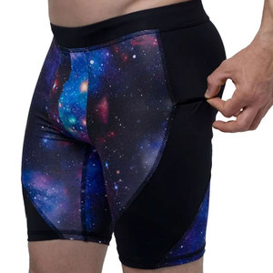Mid Waist Breathable Spandex Polyester <b>Compression</b> <b>Shorts</b> For <b>Men</b> Running Workout Athletic <b>Compression</b> <b>Shorts</b> For Online Sale - Product Image 4