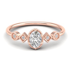 Bague de fiançailles REYES en or massif 14 carats, diamant ovale de 0,86 carat cultivé en laboratoire, prix de gros, pour femmes, bijoux certifiés IGI - Product Image 1