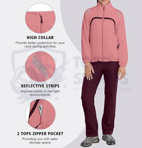 Best Supplier Breathable Comfortable Slim Top Trendy New Arrival Lightweight Custom Design Logo Casual Wear <b>Women</b> Tracksuit Set - Product Image 3