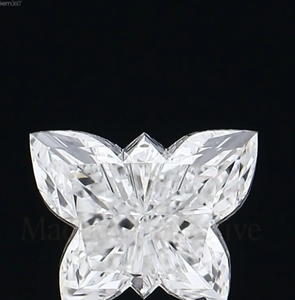 PAR DE DIAMANTES CULTIVADOS EN LABORATORIO CON CORTES MARIPOSA DE 2.10 + 2.10 = 4.20 TW, COLOR D, CLARIDAD VVS2, CVD, PERFECTAMENTE ACOJUNTALES, SUPERBRILLANTES - Product Image 1