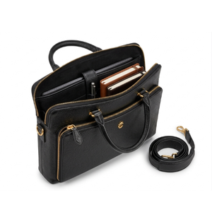 Maletín de Cuero Genuino de Diseño Premium de Lujo, Bolsa para Portátil Unisex, Duradera, Portátil, Multifuncional, para Viajes de Negocios - Product Image 6