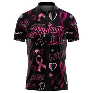 Personalized Sublimation Golf Polo 100% Polyester Sports Team Shirt <b>Custom</b> Club Uniform OEM Wholesale Printed Logo Athletic Wear - Product Image 2