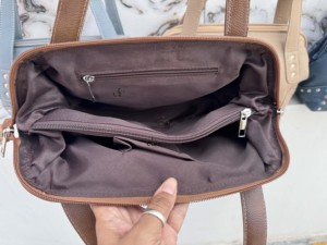 Nouveauté : Sac fourre-tout en cuir véritable, élégant et unique, grand format, multi-usages pour femme - Product Image 6