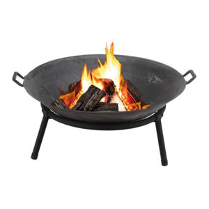 Iron Fire Pit Bowl With Stand Round Black Outdoor Garden Patio Wood Burning Heater For Camping Backyard In Reasonable Price - Product Image 6