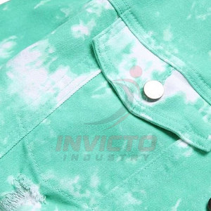 Chaqueta de mezclilla moderna con efecto desgastado, logotipo personalizado disponible, chaqueta de invierno para un estilo de vida casual al aire libre - Product Image 4