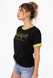 เสื้อยืดผู้หญิงฤดูร้อน สีกรมท่า ผ้าฝ้ายนุ่ม สวมใส่สบาย คอกลม แขนสั้น ระบายอากาศได้ดี คุณภาพสูง รับสกรีนลายตามสั่ง - Product Image 2