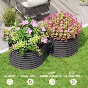 Fioriere e Vasi da Giardino Zincati per Decorazioni Esterne - Product Image 1