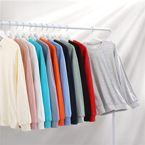 Sudaderas con Cuello Redondo Bordadas con Logotipo Personalizado al por Mayor, Sudadera de Algodón Lisa con Cuello Redondo, Sudaderas Extra Grandes para Hombre - Product Image 1