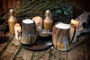 Jarra Vikinga XL Aegishjalmur, Jarra para Cerveza, Decoración para Festivales LARP, Regalo para Novios - Product Image 5