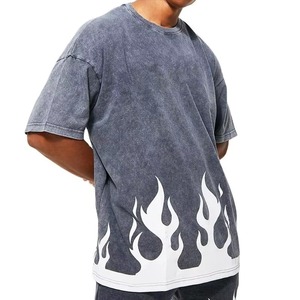 Breathable Hot Selling Custom Design Quick Dry Men Acid Washed <b>TShirt</b> Customized Logo Printing Half Sleeves Oversized Men Shirt - Product Image 1