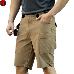 Men's Multicolor Cargo Shorts with Pockets Solid Color Casual Summer Outdoor Sports Beach Fishing Shorts Mid Waist - Product Image 4