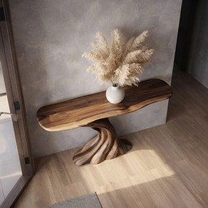 โต๊ะคอนโซลไม้รูปทรงลิง Luxali Rustic Monkey Pod ดีไซน์จากไม้ธรรมชาติ งานแฮนด์เมด ของตกแต่งทางเข้าที่ไม่เหมือนใคร ไม้เนื้อแข็งสั่งทำพิเศษ - Product Image 4