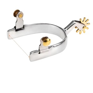 High Quality <b>Equestrian</b> Horse Riding Spurs for Cowboy Boots Stainless Steel Customization Accepted Equine Products - Product Image 1