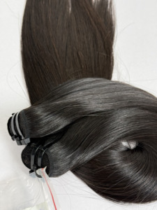 ผมแท้สีดำธรรมชาติแบบตรง  แบบมัดเป็นช่อ  ขายส่ง - Product Image 3